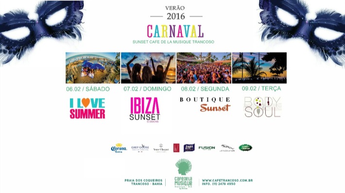 Cartaz   Cafe de la Musique - Praia dos Coqueiros, Terça-feira 9 de Fevereiro de 2016
