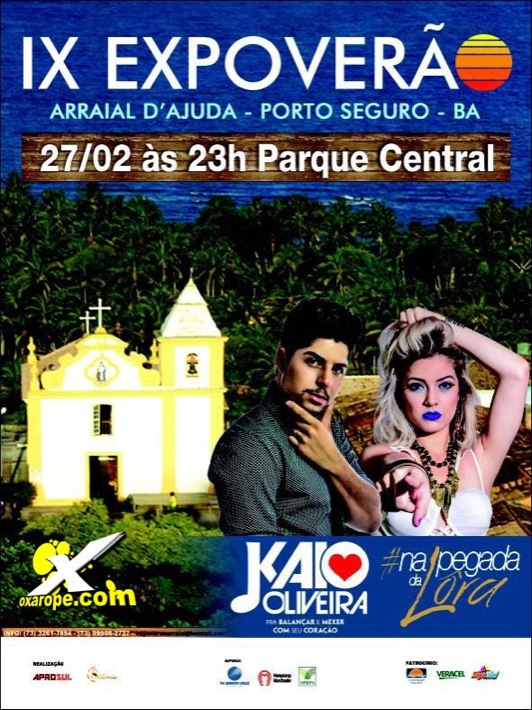 Cartaz   palco da IX ExpoVero - Parque Central, Sábado 27 de Fevereiro de 2016