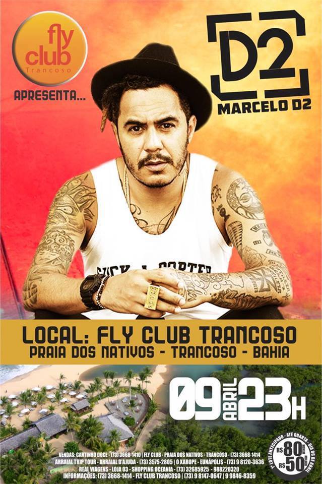 Cartaz   Fly Club - Praia dos Nativos, Sábado 9 de Abril de 2016