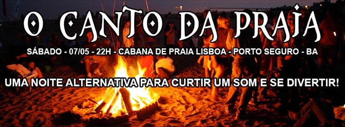 Cartaz   Cabana Lisboa - Av Beira Mar 2505 - Praia de Curupe, Sábado 7 de Maio de 2016