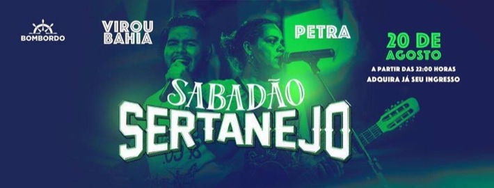 Cartaz   Bombordo - Av. 22 de abril, 151 - ao lado do trevo do Cabral, Sábado 20 de Agosto de 2016