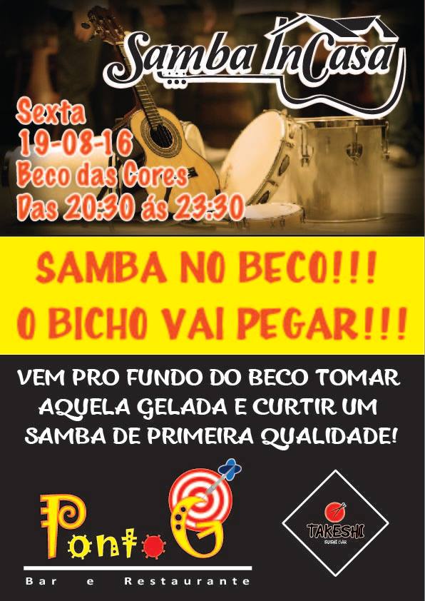 Cartaz   Ponto G - Beco das Cores - Rua do Mucug, 201, Sexta-feira 19 de Agosto de 2016