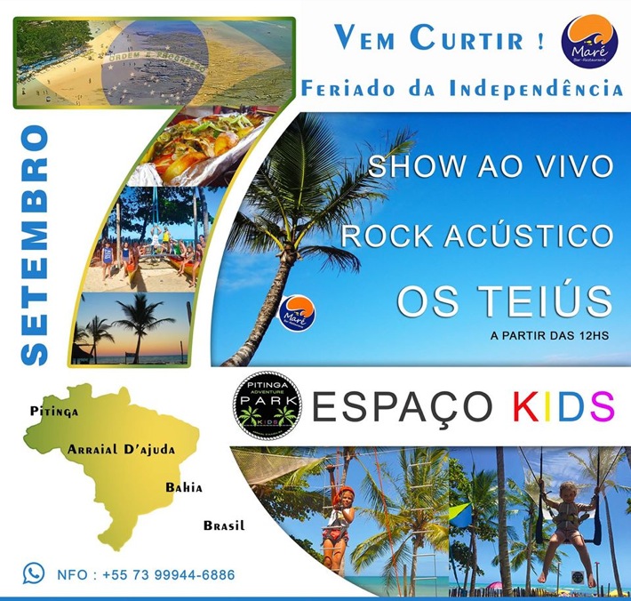 Cartaz   Barraca Mar - Praia de Pitinga, 2507 , Quarta-feira 7 de Setembro de 2016