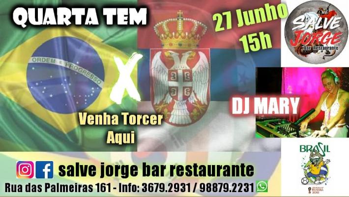 Cartaz   Salve Jorge Restaurante e Bar - Rua das Palmeiras, 161 - So Francisco, Quarta-feira 27 de Junho de 2018
