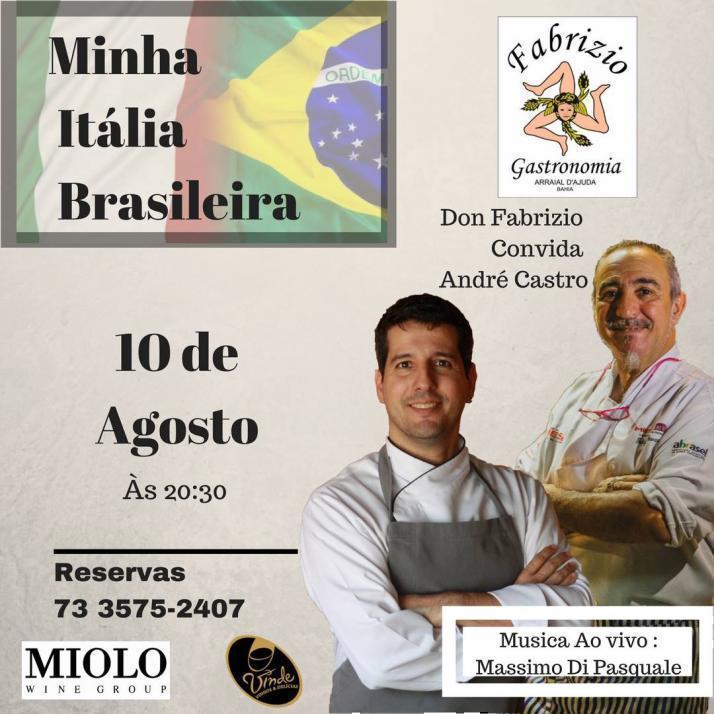 Cartaz   Restaurante Don Fabrizio - Rua do Mucug, Sexta-feira 10 de Agosto de 2018