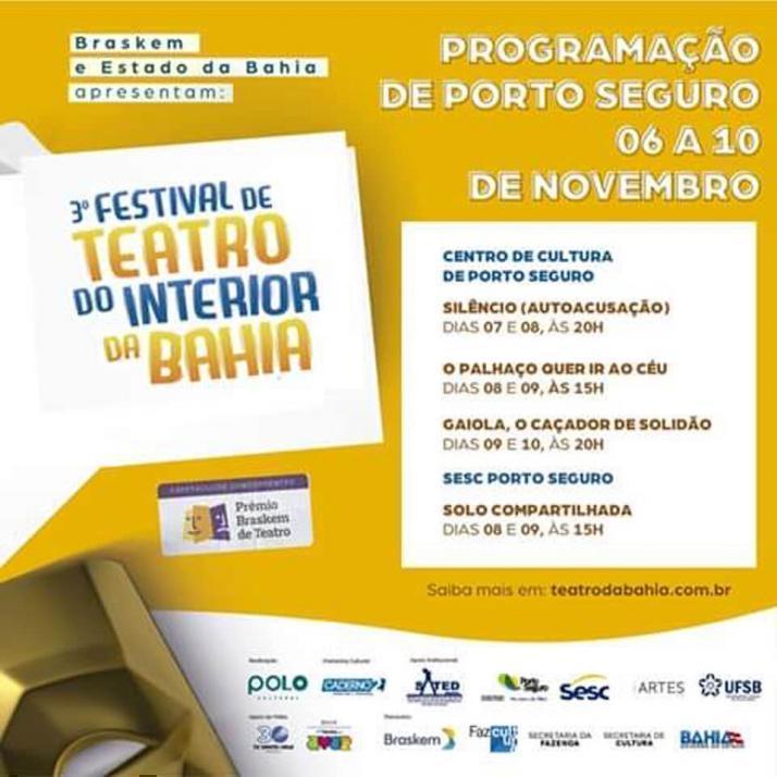 Cartaz   Centro de Cultura - Rua XV de Novembro - Paquet, Do dia 6 ao dia 10/11/2018