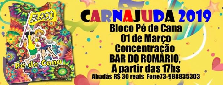 Cartaz   Carnajuda 2019 - Bar do Romrio - centro, Sexta-feira 1 de Março de 2019