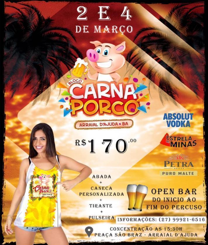 Cartaz   Carnajuda 2019 - Praa So Brs - Rua do Mucug, Segunda-feira 4 de Março de 2019
