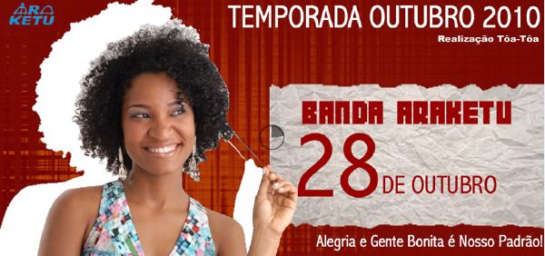 Cartaz   Complexo de Lazer Ta Ta - Praia de Taperapuan, Quinta-feira 28 de Outubro de 2010