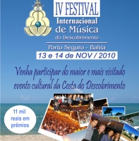 panfleto IV Festival Internacional de Msica do Descobrimento 