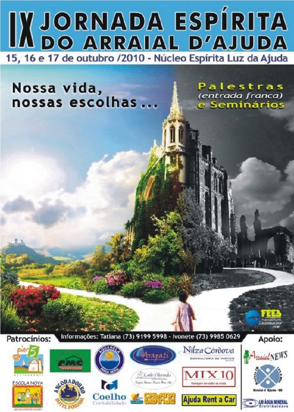 Cartaz   Nucelo Esprita Luz da Ajuda, Do dia 15 ao dia 17/10/2010