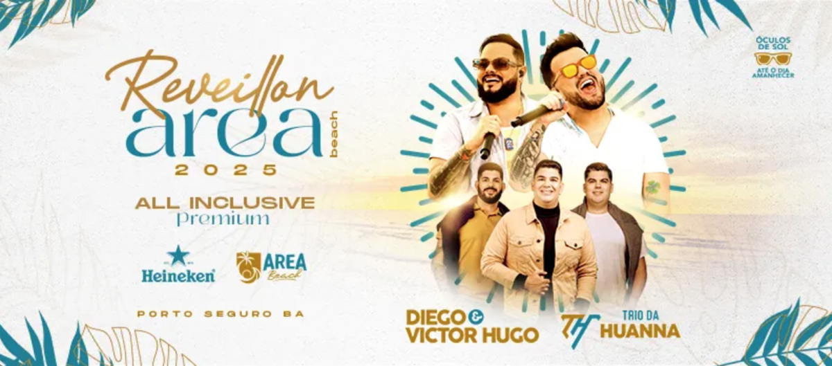 Cartaz   Cabana rea Beach -  Avenida Beira Mar 6900 - Praia de Taperapuan, Terça-feira 31 de Dezembro de 2024