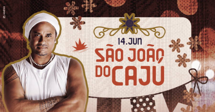 Cartaz   Cajueiro - Praa dos Cajueiros, 14 - Campinho, Sábado 14 de Junho de 2025
