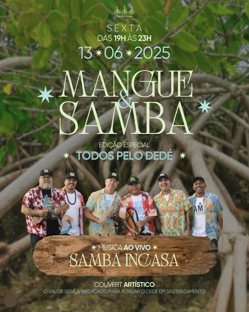 Cartaz   Praa do Mangue - Estrada da Balsa, Sexta-feira 13 de Junho de 2025