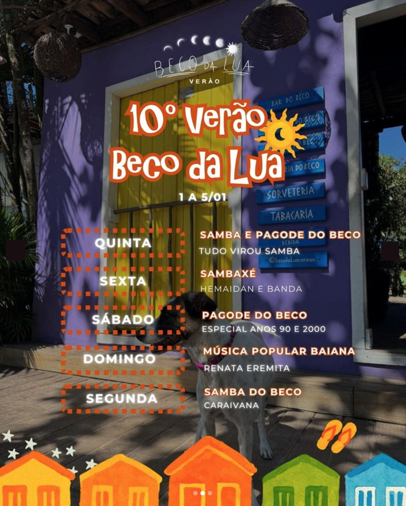 Cartaz   Beco da Lua, Segunda-feira 5 de Janeiro de 2026