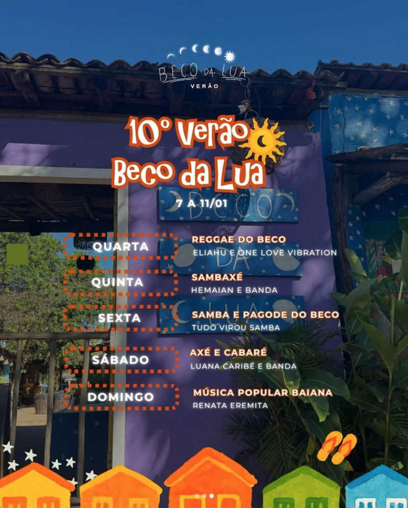 Cartaz   Beco da Lua, Sexta-feira 9 de Janeiro de 2026