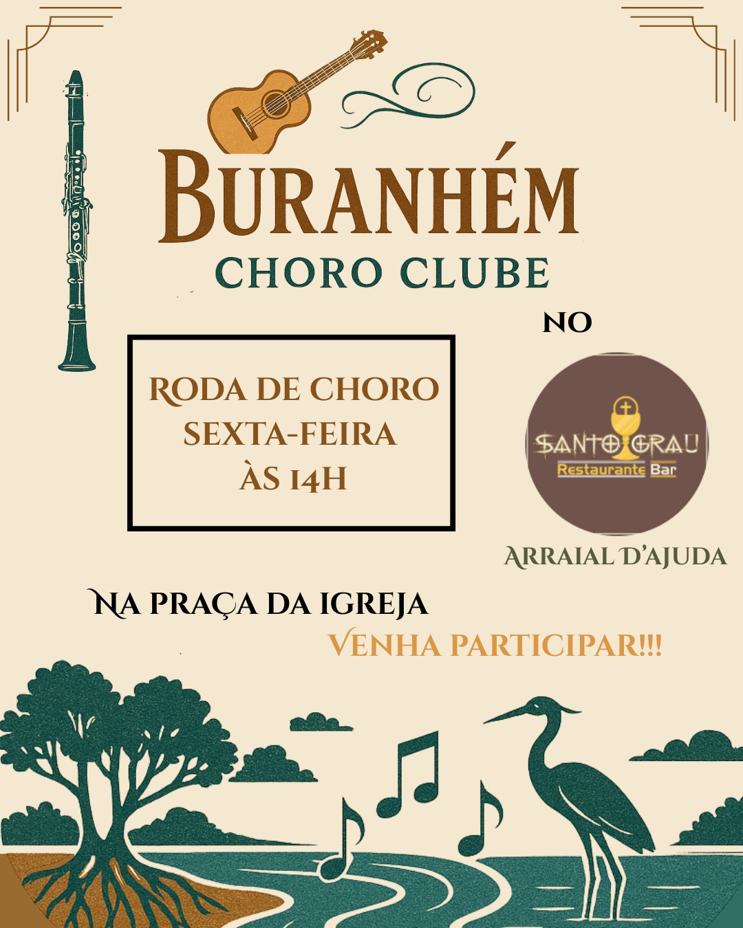 Cartaz   Santo Grau - Pra�a da Igreja Nossa Senhora d'Ajuda, Sexta-feira 13 de Fevereiro de 2026