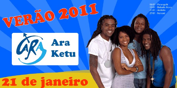 Cartaz   Complexo de Lazer Ta Ta - Praia de Taperapuan, Sexta-feira 21 de Janeiro de 2011