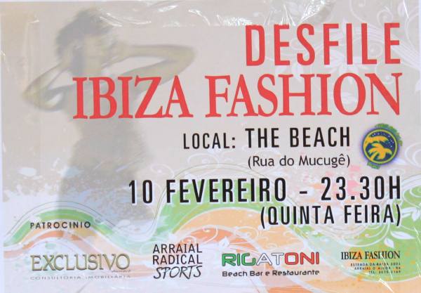 Cartaz   The Beach - Estrada do Mucug, Quinta-feira 10 de Fevereiro de 2011