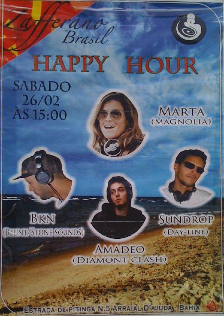 Cartaz   Zafferano Brasil - Estrada da Pitinga n5, Praia do Parracho, Sábado 26 de Fevereiro de 2011