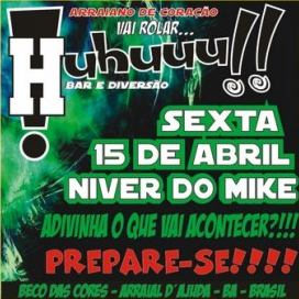 Cartaz   Huhuuu !! Bar e Diverso - Beco das Cores - Rua do Mucug, 201, Sexta-feira 15 de Abril de 2011