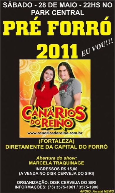Cartaz   Park Central, Sábado 28 de Maio de 2011