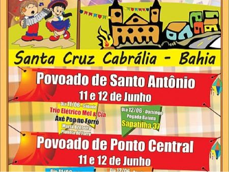 Cartaz   Povoado de Ponto central e de Santo Antnio, Do dia 11 ao dia 12/6/2011