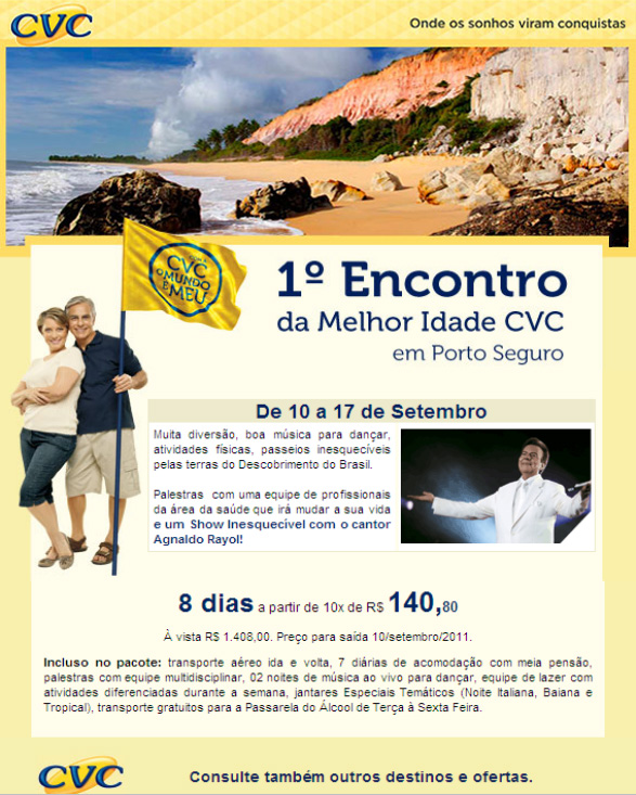 Cartaz   cidade, Do dia 10 ao dia 17/9/2011