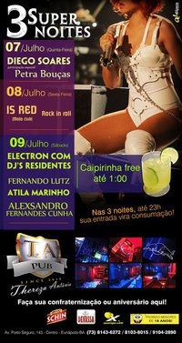 Cartaz   T.A. Pub - estrada do Mucug, 300, Sábado 9 de Julho de 2011