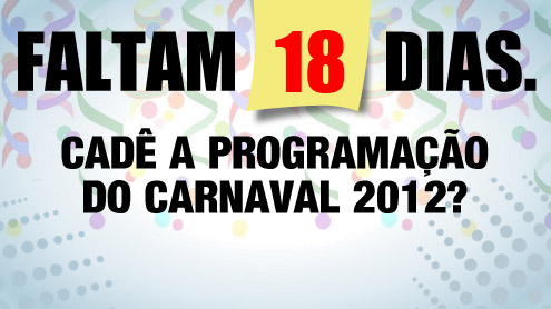 Cartaz   Passarela do Descobrimento - Antiga Passarela do lcool, Do dia 17 ao dia 21/2/2012