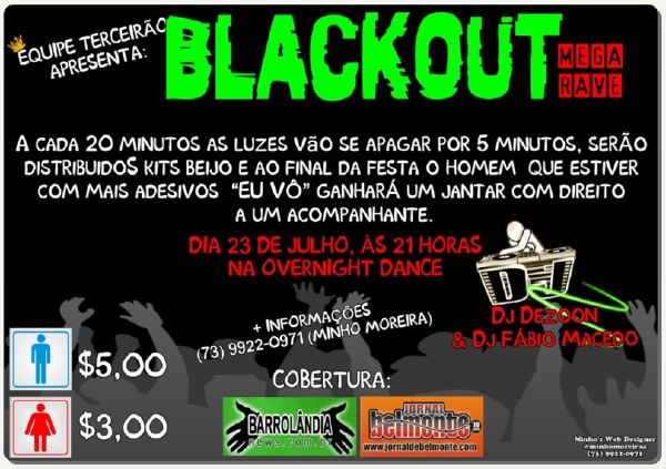 Cartaz   Overnight Dance - Barrolndia, Sábado 23 de Julho de 2011