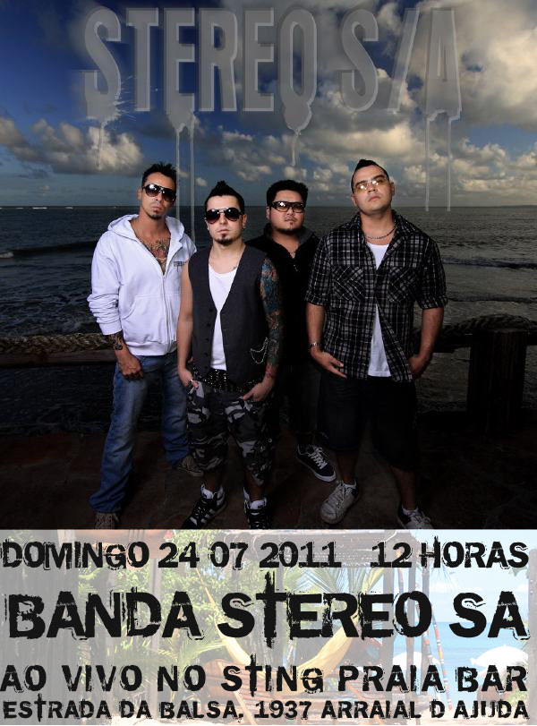 Cartaz   Sting Praia Bar - Estrada da Balsa, 1937 - Praia de Araape, Domingo 24 de Julho de 2011