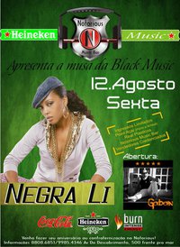 panfleto Show da Negra Li