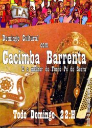 panfleto Domingo cultural com Cacimba Barrenta