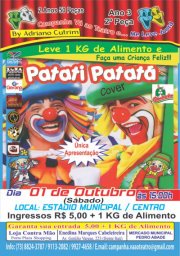 panfleto Show Patati Patat/Cover e Tia Edna Mattos