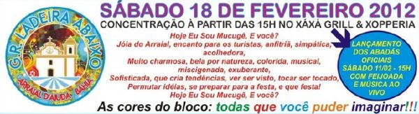Cartaz   Xx / Huhuuu!! - Rua do Mucug, Sábado 18 de Fevereiro de 2012