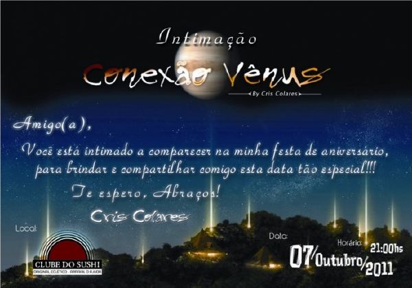 Cartaz   Clube do Sushi - Rua do Mucug, shopping d'Ajuda, Sexta-feira 7 de Outubro de 2011