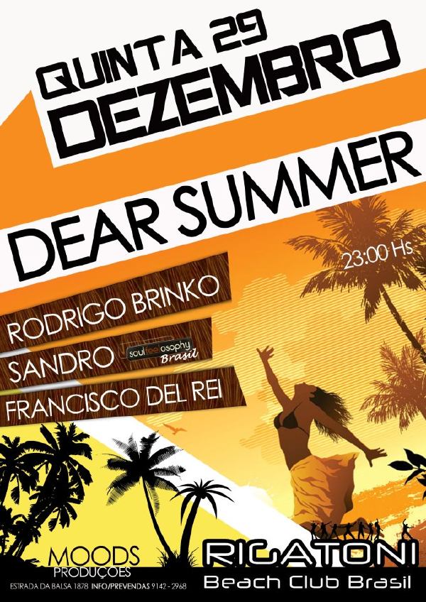 Cartaz   Rigatoni Beach Club Brasil - Estrada da Balsa 1878, praia de Araaipe, Quinta-feira 29 de Dezembro de 2011