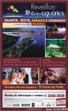 Cartaz   Ilha dos Aqurios, margem direita do rio Buranhm, Quarta-feira 28 de Dezembro de 2011