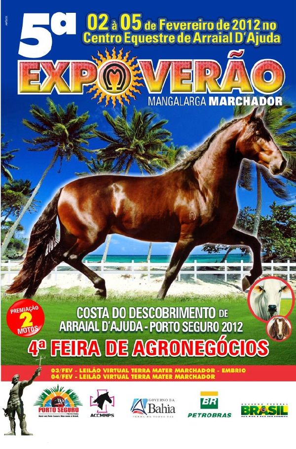 Cartaz   Centro Equestre de Arraial - mangueiro da Santa, Do dia 1° ao dia 5/2/2012