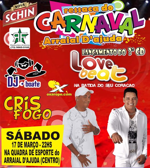 Cartaz   Quadra de Esporte, Sábado 17 de Março de 2012