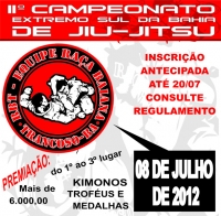 panfleto II Campeonato de Jiu Jitsu do Extremo Sul da Bahia 
