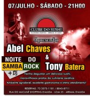 Cartaz   Clube do Sushi - Shopping d'Ajuda, Estrada do Mucug, Sábado 7 de Julho de 2012