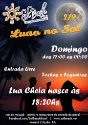 panfleto Luau no Sol