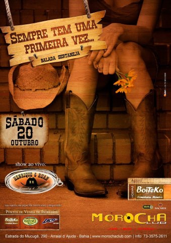 Cartaz   Morocha Club - Estrada do Mucug, 290, Sábado 20 de Outubro de 2012