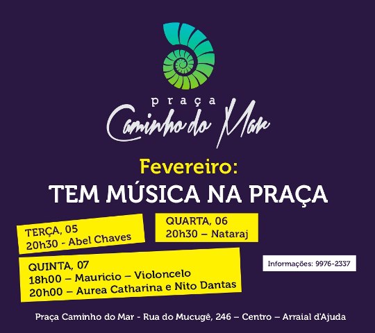 Cartaz   Praa Caminho do Mar - Rua do Mucug, 246 , Quarta-feira 6 de Fevereiro de 2013