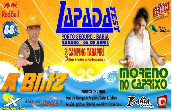 Cartaz   Camping Tabapiri - BR-367, Km 61.5, Sábado 6 de Abril de 2013