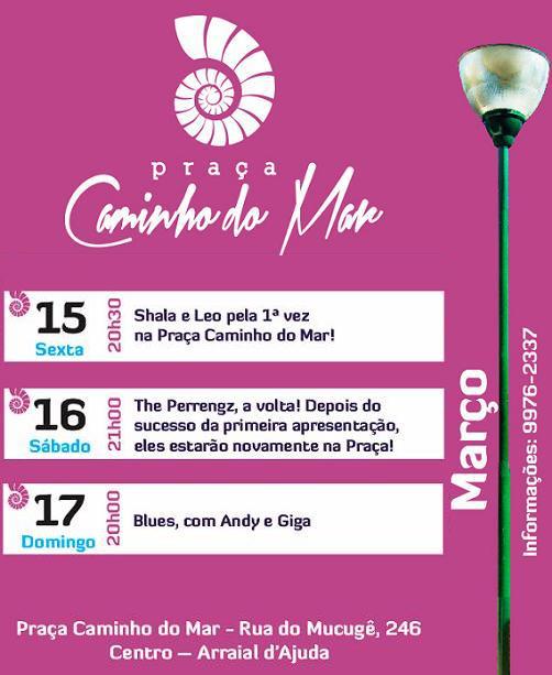 Cartaz   Praa Caminho do Mar - Rua do Mucug, 246 , Domingo 17 de Março de 2013