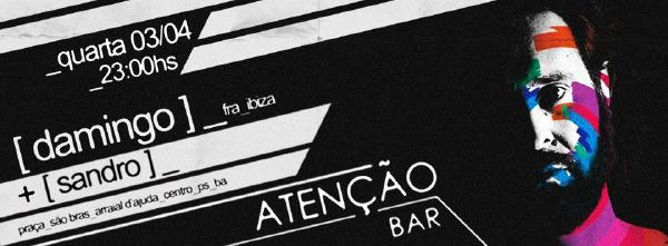 Cartaz   Ateno Bar - Praa So Bras, Quarta-feira 3 de Abril de 2013
