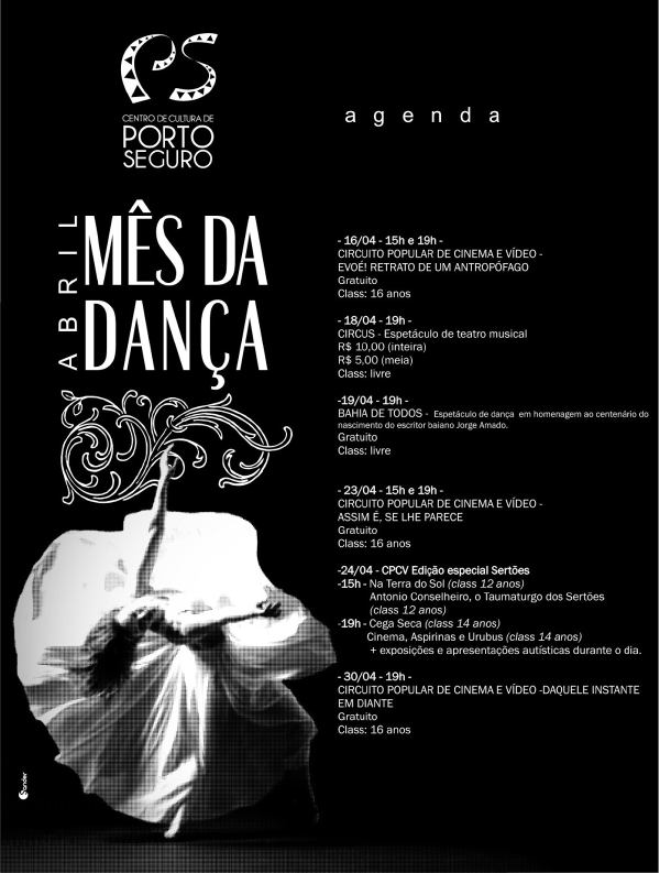 Cartaz   Centro de Cultura - Praa Dend, s/n, Sexta-feira 19 de Abril de 2013